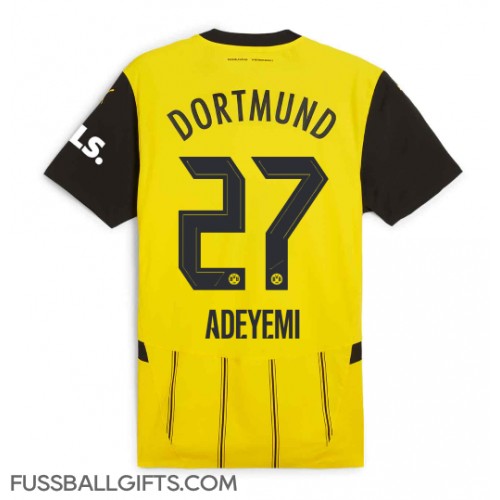 Borussia Dortmund Karim Adeyemi #27 Fußballbekleidung Heimtrikot 2024-25 Kurzarm